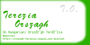 terezia orszagh business card